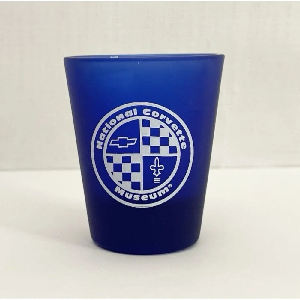 National Corvette Museum Shot Glass Car Chevrolet Racing Race Travel Collectable